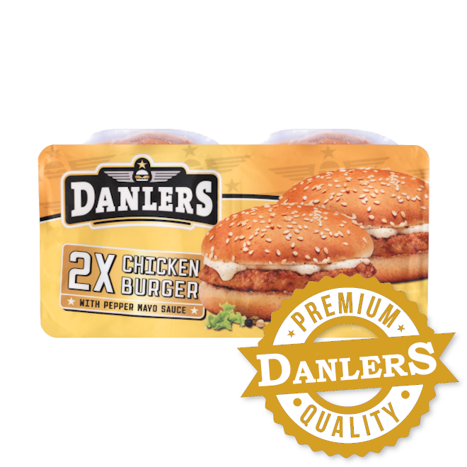 Premium 2 Chicken Burger with pepper mayo sauce